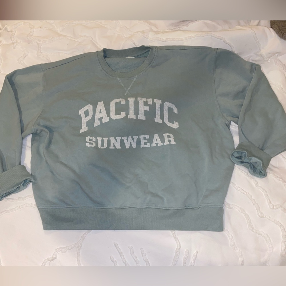 Pacsun oversized crew neck in sea foam size L